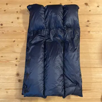 PHD 후드 부착 다운 케이프 네이비