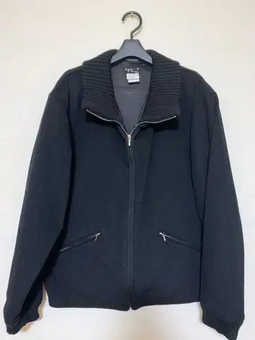 90s agnes b. HOMME 캐시미어 울 지퍼 블루종