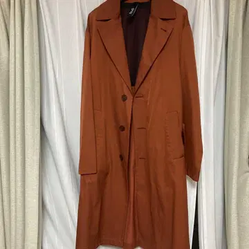 HEVO 싱글 벨티드 코트 브라운