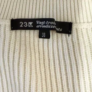 23구 100% 코튼 긴팔 니트 스웨터 38 손세탁 가능