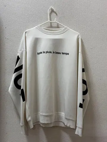 화이트 맨투맨 L 사이즈