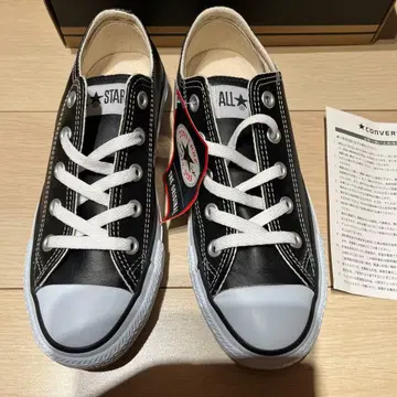 [ 새상품 ] 컨버스 올스타 블랙 가죽 23cm