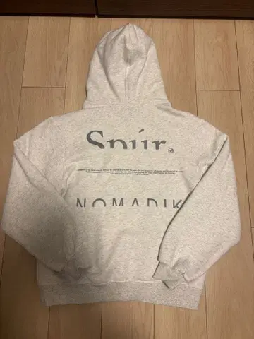 NOMADIK 그레이 후드티