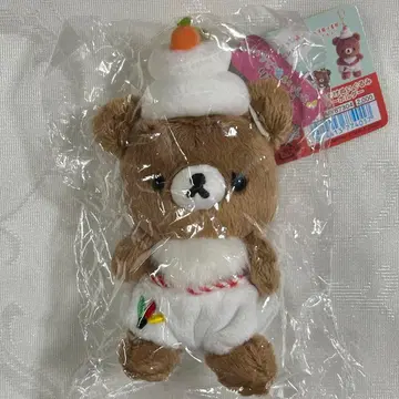 리락쿠마 외출 봉제 인형 키링 설날 차이로이코구마 경단