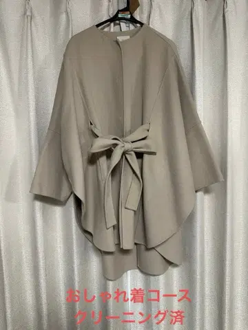 LE PHIL 소프트 울 리버 판초 베이지