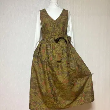 기모노 리메이크 오시마 명주 롱 원피스 점퍼 스커트