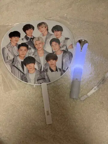 SnowMan Mania 응원봉 카우 네이비 부채