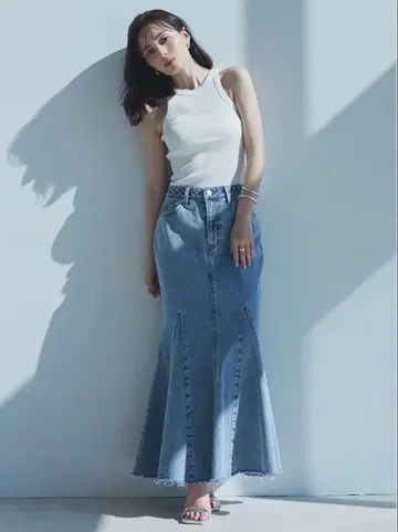 머메이드 데님 스커트 S anuans 아뉴앙스
