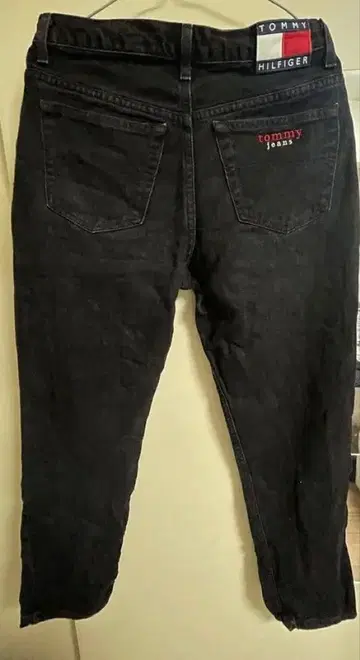 타미힐피거 블랙 데님 팬츠 tommy jeans