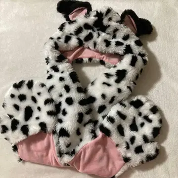 디즈니 리조트 101마리 강아지 머플러 팬캡