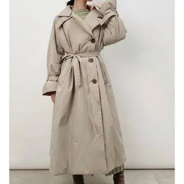 snidel 충전솜 롱 코트 베이지