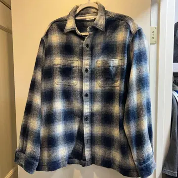 겨울 미니멀리스트! RHC 플란넬 셔츠 L BLUE