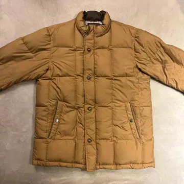 브라운 다운 자켓 퀼팅