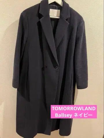 Ballsey 투모로우랜드 롱 체스터 코트 34 navy