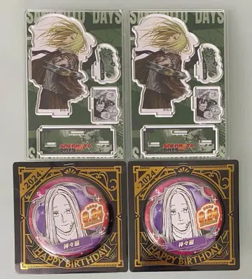 4 [ 미개봉 ] 사카모토 데이즈 생일 캔뱃지 디오라마 카가미네 각 2점