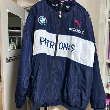 BMW PETRONAS 네이비 블루종 레이싱 자켓