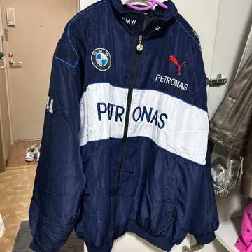 BMW PETRONAS 네이비 블루종 레이싱 자켓