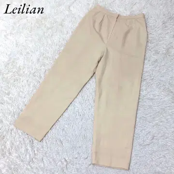 Leilian 레리안 와이드 팬츠 M 화이트 계열 턱 울 팬츠