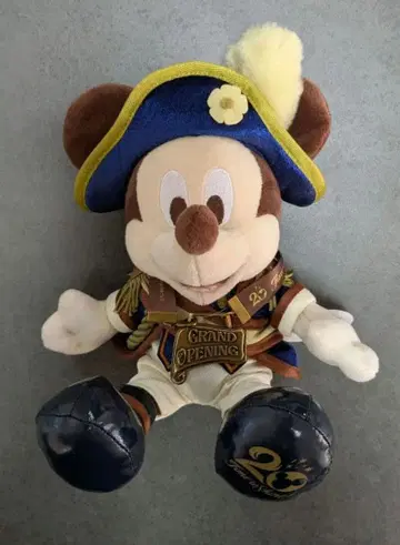 도쿄디즈니씨 20주년 액세서리 부착 봉제 인형 그랜드 오픈 미키