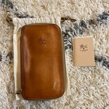 IL BISONTE 브라운 장지갑 수납 가방 포함