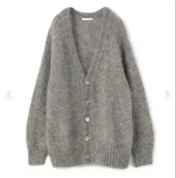 TOMORROWLAND 키드 모헤어 V넥 가디건 그레이
