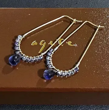 Eva Hanusova for agete 자수정 귀걸이