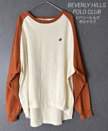 BHPC 비벌리힐스 폴로 클럽 아이보리 래글런 슬리브 T셔츠 L