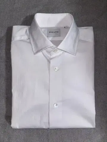 BAGUTTA 화이트 드레스 셔츠 긴팔