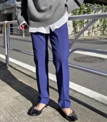 새상품 Spick and Span 속기모 슬림 스트레이트 팬츠