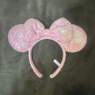 미니 마우스 귀 머리띠 핑크