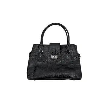 에나멜 레더 하네스 디자인 백