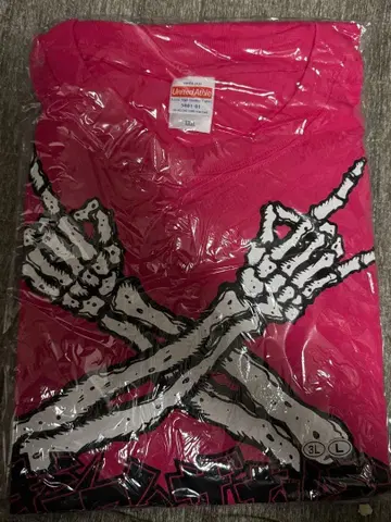 맥시멈 더 호르몬 메탈 포즈 티셔츠 핑크 3L