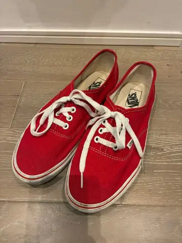 VANS 오센틱 레드