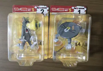 해피 복권 톰과 제리 피규어 책상이 된 톰 눈이 튀어나온 톰