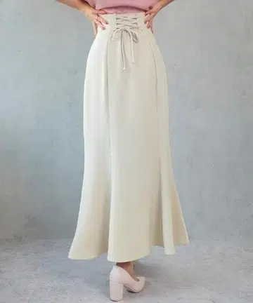 5 하이웨스트 레이스업 머메이드 스커트