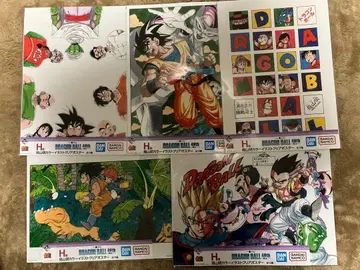 제일복권 드래곤볼 40th 그 첫 번째 H상 클리어 포스터 5종