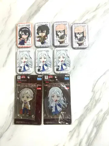 문호 스트레이독스 큥캐릭터 아크릴 플레이트 스퀘어 캔뱃지