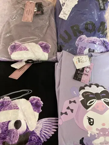 쿠로미 의류 5점 NOEMIE 후드티 아베일 티셔츠 봉제 인형 마스코트