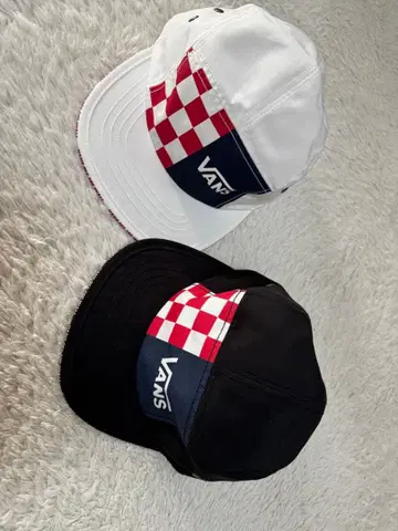 레어 VANS 투톤 컬러 캡 2세트