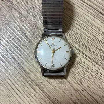 세이코 마블 아날로그 시계 실버