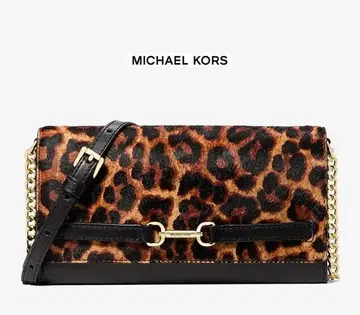 [ 미사용 ] 새상품 마이클코어스 CARSON 크로스 바디 애니멀 무늬