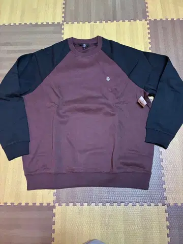 [ 새상품 ] VOLCOM 볼컴 대비 크루 맨투맨 사이즈 L 브라운