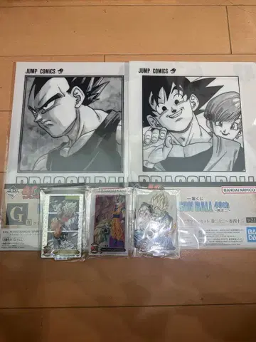 드래곤볼 클리어 파일과 카드 세트