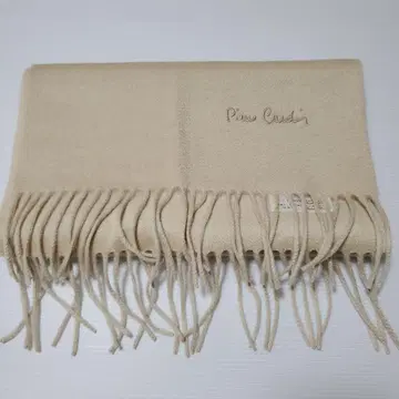 Pierre Cardin 캐시미어 100% 베이지 머플러