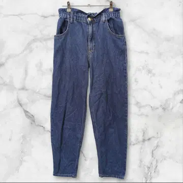 자라 하이웨스트 테이퍼드 데님 팬츠