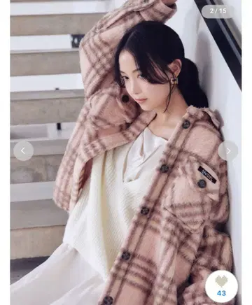 [ SNIDEL/Prentiss ] 체크 CPO 자켓