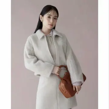 snidel 샤기 블루종 자켓 아이보리 dazzlin GRL