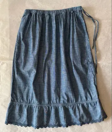 45R 던거리 컷워크 페치 스커트 프리 사이즈