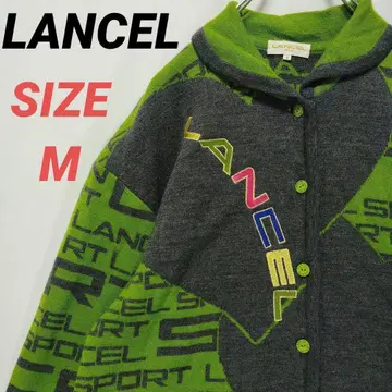 LANCEL 란셀 니트 가디건 자수 로고 영문 패턴 여성용 M