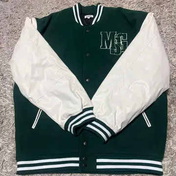 M.S.G 바시티 자켓 XL 다크 그린